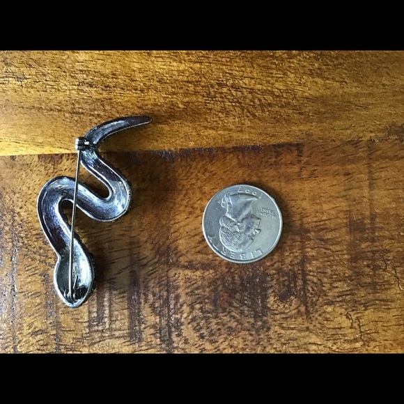 Blue snake brooch - Picture 2 of 2